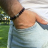 Herrenarmband mit Granat D4571