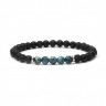 Stilvolles Herrenarmband aus Lava und Achat D5006