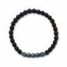 Stilvolles Herrenarmband aus Lava und Achat D5006