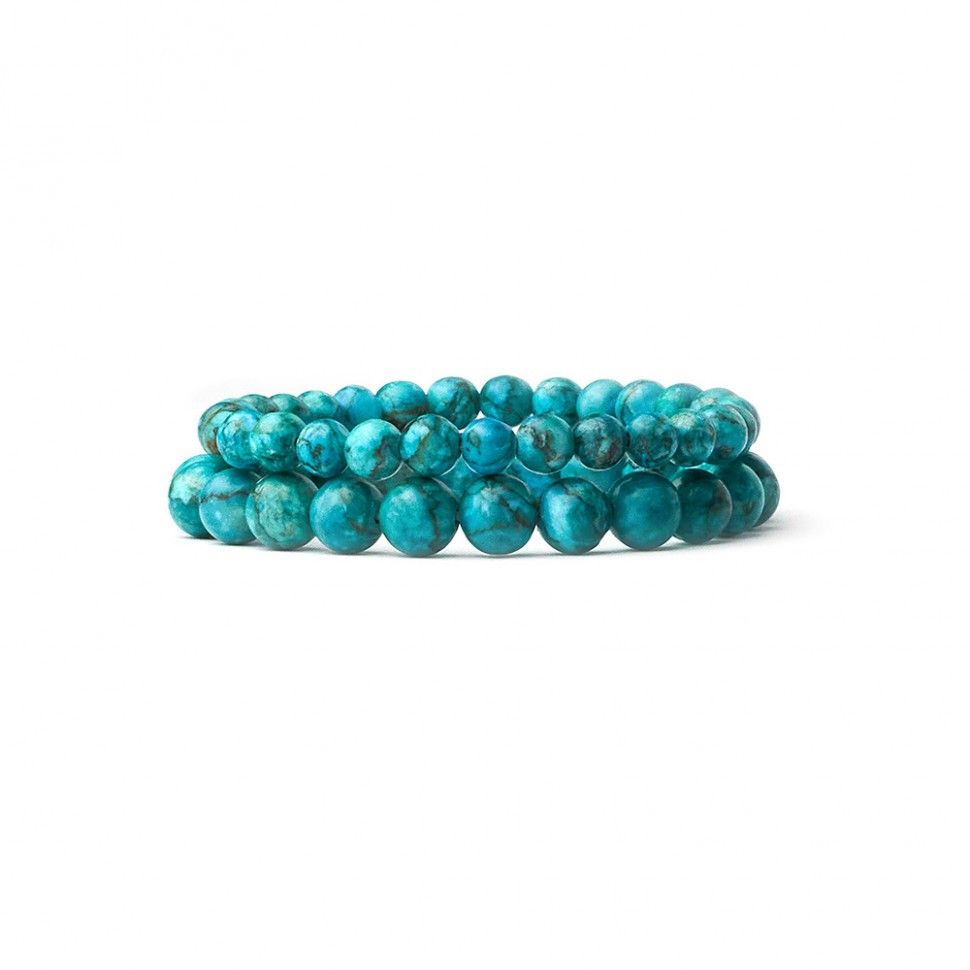 Set aus Türkis-Armbändern D4825