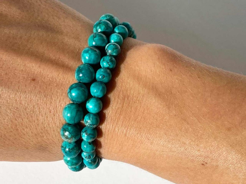 Set aus Türkis-Armbändern D4825