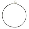 Schwarzer funkelnder Spinell-Choker D4702