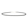Schwarzer funkelnder Spinell-Choker D4702