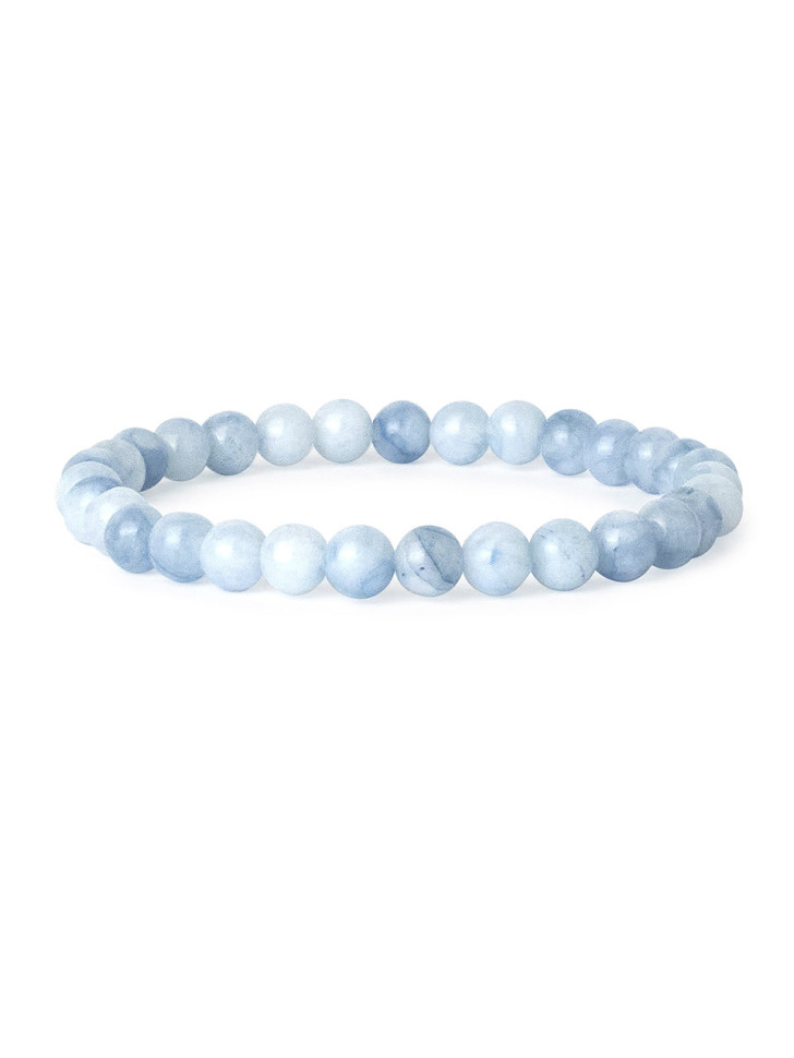 Aquamarin-Armband, dünn D4783