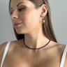 Schwarzer Choker D4729