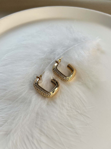 Earrings fashion jewelry with cubic zirconia 5399